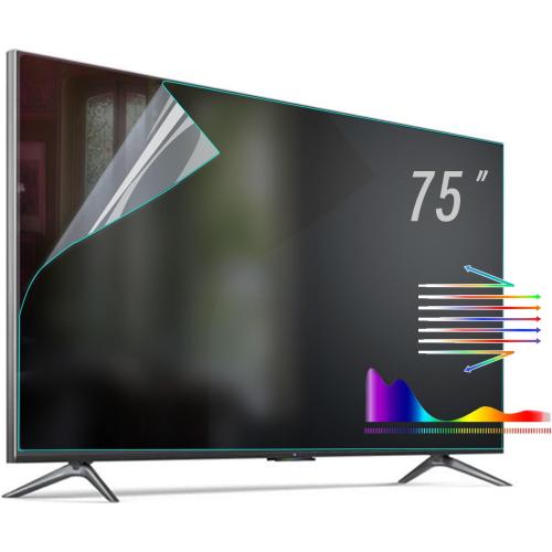 75 Inch Anti Glare TV Screen Film with Blue Light Filter,75 In TV Anti Glare Screen Protector TV Glare Stopper Matte Film (75 1645)
