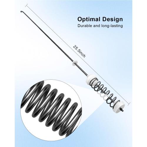 25.5 Inch Washer Suspension Rod Kit Fit for Whirlpool Amana Maytag Kenmore | Washing Machine, 4 PCS