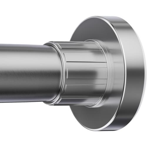 ‼️may have missing pcs used or has scratches‼️Ausemku Shower Curtain Rod 32-65 Inch Adjustable - 1 Inch Diameter Heavy Duty No drill Spring Tension Shower Rod, Non-Slip Rustproof Telescopic Rod for Bathroom, Nickel