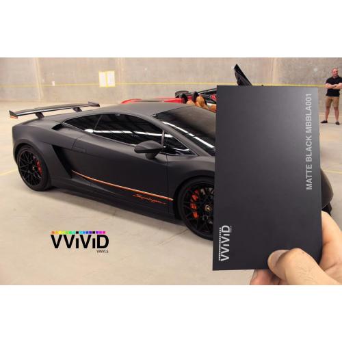 VViViD Black Matte Car Wrap Vinyl Roll with Air Release 3MIL-VViViD8 (3FT X 5FT)