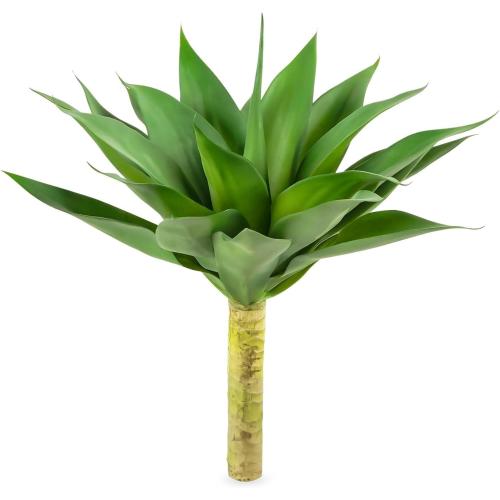 Size 22 Large Artificial Red Green Agave, Summer Realistic Agave Plants for Home Indoor and Outdoor Decor(Green)