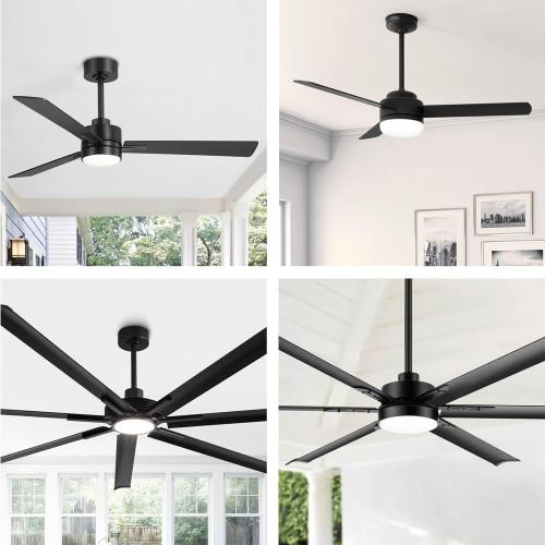 36 Inch Ceiling Fan Downrod, 1 Diameter Matte Black Ceiling Fan Extension Rod (No Threads),Universal Down Rods for Ceiling Fans,Easy Installation