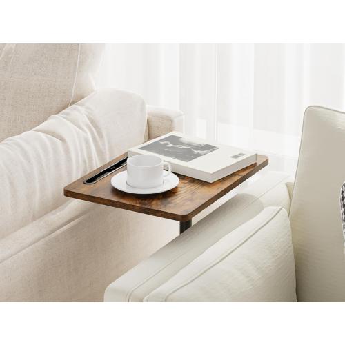 Masupu Sofa Arm Tray Table (Rustic Brown)