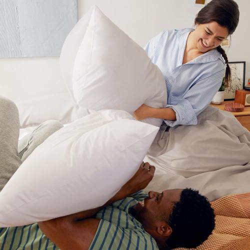 , Standard Size – Medium Soft Feel, Down-Alternative Fill, Supports Side, Back & Stomach Sleeper, (1pk)