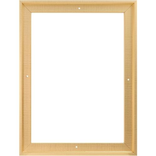 Pixy Canvas 18x24 inch Floater Frame for Canvas Paintings, Wood Panels, Canvas Panels & Stretched Canvas Boards. Floating Frame fits 5/8, 3/4 & max 7/8 Deep Artwork (Brass Gold; 18 x 24 inch)