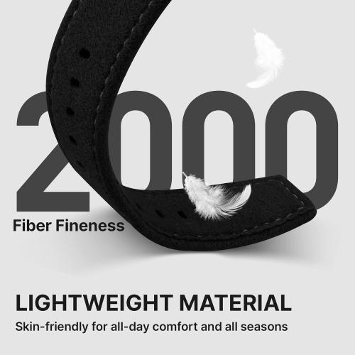Bandletic Suede Leather Compatible with Apple Watch Bands for Men Women