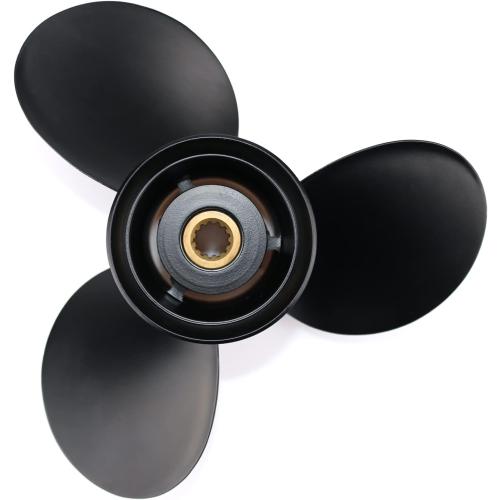 CAPTAIN Boat Propeller fit Johnson Evinrude 40-140 HP Engines, 13 Spline Tooth Outboard Prop, RH, Aluminum, OEM Propellers for 50 60 E-TEC 65 70 75 85 88 90 100 110 112 115 120 125 135 HP