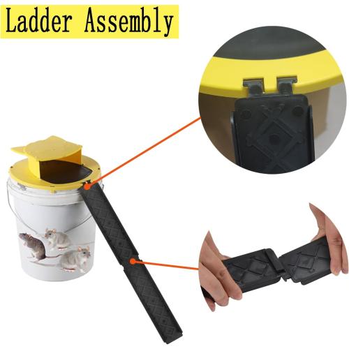Mouse Rat Trap Bucket,5 Gallon Mouses Rat Traps Indoor for Home,Reusable Bucket Lid Rat Traps Indoor Outdoor,Mouse Catching Tool [5 Gallon Buckets is NOT Included]