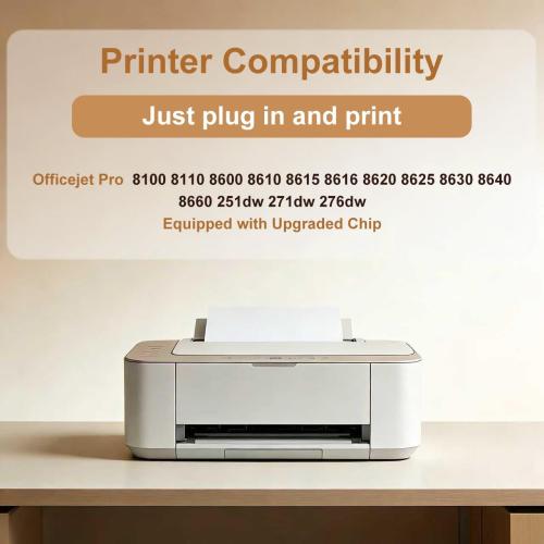 950XL 951XL Ink Cartridges Replacement for HP 950 951 Ink Cartridges Combo Pack Compatible with HP OfficeJet Pro 8100 8600 8610 8615 8620 Printer (4 Pack), 950 Black 951 Color, Updated With V17.2.1