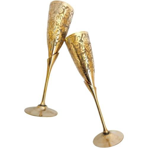Vintage Brass Chalice Goblets for Wine Gothic Goblets for Party - Renaissance Goblets for Decor Goblets for Halloween Party Drinking Goblets Medieval Goblets For Christmas Gifts.