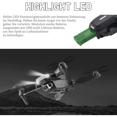 E88 Pro Drone with Camera, 4K HD Dual Camera Foldable FPV Drone Long Flight Time for Kids Beginners(Drone)