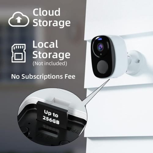 4pc Solar Security Cameras Wireless Outdoor, 2K Battery Powered Cameras for Home Security, 2.4/5G WiFi Camera with Solar Panel, Color Night Vision, AI Detection, 2 Way Talk, IP65, SD/Cloud