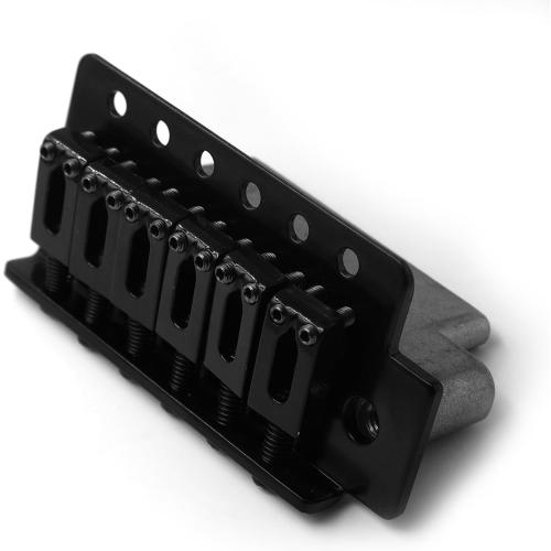 52.5mm Guitar Tremolo Bridge Set for Fender Strat Squier Electric Guitar Replacement (Black)