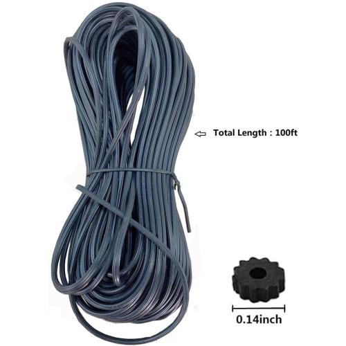 FLYZZZ Screen Spline 0.140 (9/64), 100 ft | Common Size for Standard Windows | Please Confirm Your Size (See Guide in Image #2)