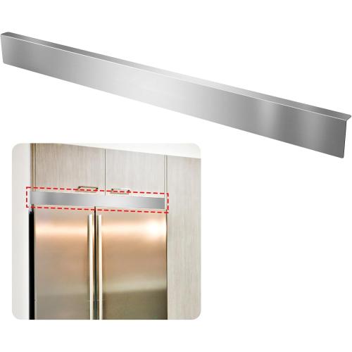 304 Stainless Steel Universal Gap Filler, 36'' x 3'' x 1'' Gap Cover for Kitchen Cabinet, Wall and Oven, Microwave, Fridge, Range, Hood, Cooktop (Brushed Nickel)