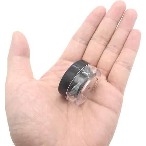30 Pcs Sample Containers, 10 Gram Mini Sample Jars for Cosmetic, Eye shadow, Black Lid