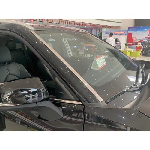 Beautost Fit for Toyota Highlander 2020 2021 2022 2023 2024 2025 2026 Windshield Side Beveled Window Cover Trim Stainless Steel