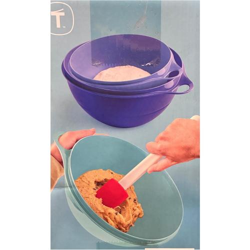 Tupperware Thatsa Bowl Set-3 Peice-Blue Tones
