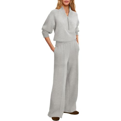 SENSERISE Womens Lounge Sets Sweatsuits 2 Piece Outfit Fall Matching Sweat Sets Airport Travel Outfit Tracksuit