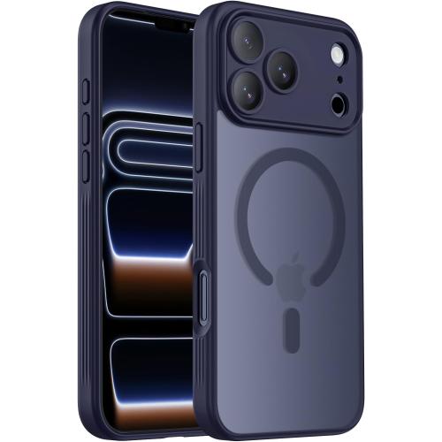 Symcele Designed for iPhone 17 Pro Case Magnetic, Deep Blue