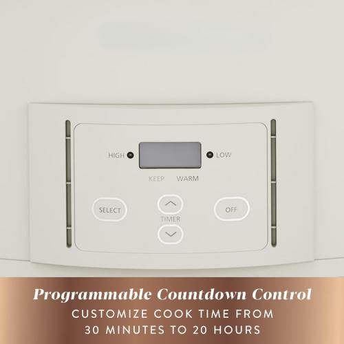 7 Quart Programmable Slow Cooker with Locking Lid, Dishwasher Safe Stoneware, Auto-Warm, Cook & Carry