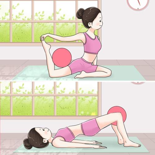 Mini Fitness Exercise Ball Kit with Hand Pump for Yoga, Pilates, Body Balance, Core Training and Stability, 8