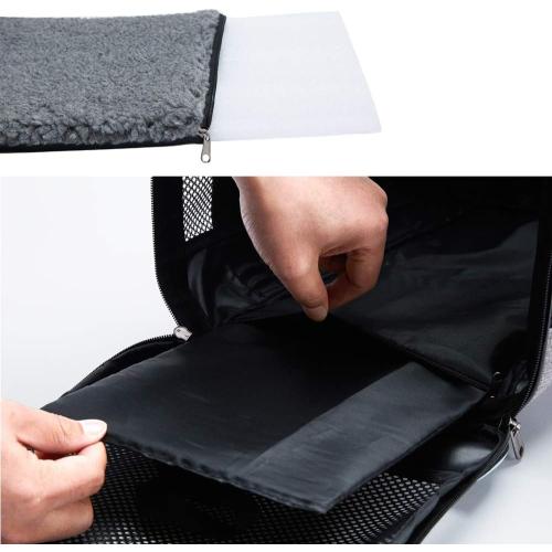 19x12x12 Inches GREY Vceoa Cat, Dog Carrier for Pets Up to 22 Lbs, Soft-Sided Cat Bag Animal Carriers Travel Puppy Carry As a Toy of Fabric Pet Home