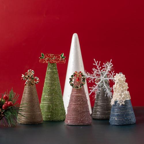 YURN Craft 8 Pack Foam Cones for Crafts, Foam Trees Cones, 2.91×7.87 in Cones Shaped Foam for Christmas Decorations, Gnomes, and DIY Art Projects.