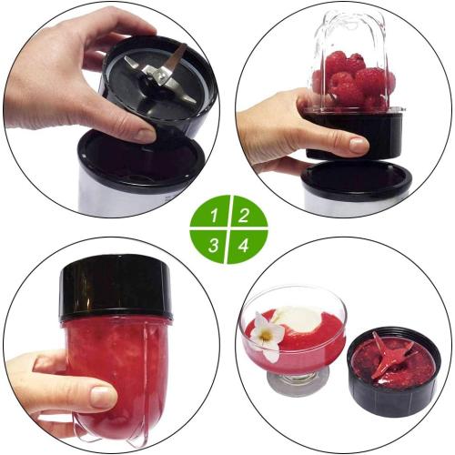 QT 2X Cross Blades compatible with Magic Bullet 250W MB1001 Series With Gaskets Replacement Blender Part