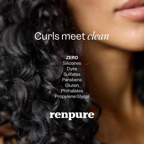 Renpure Castor Oil & Moringa Shampoo and Conditioner Set, Plant-Based*, Curl Enhancing, Moisturized, Manageable & Frizz-Free Curls -Castor & Moringa Seed Oil - Wavy to Curly Hair-24 Fl Oz each, 2 Pack
