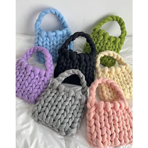 Color Cream Nordic Peace Introducing our Chunky Knit Tote Bag! This bag is perfect for those who love a good tote bag but want something with a little more personality