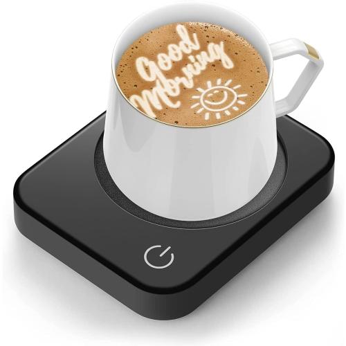 Coffee Mug Warmer, Smart Cup Warmer for Desk, 3 Temperature Control & Auto Shut Off, Electric Cup Warmer for Heating Milk,Tea,Beverage,Candle (Black-No Mug)