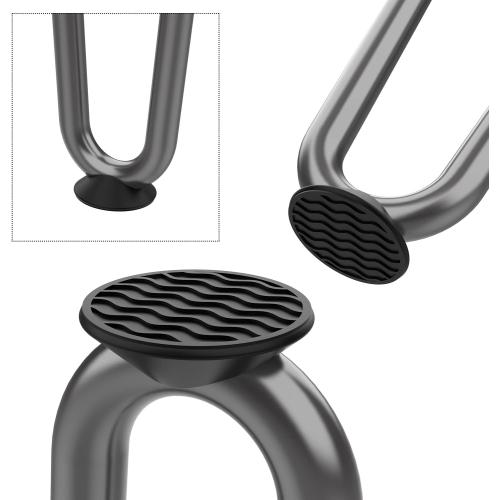 Orgerphy 8 Inch Grey Heavy-Duty Hairpin Legs Coffee Table Legs (4PCS) | Diameter 3/8” | with Screws and 4pcs Bonus Rubber Floor Protectors | Mid Century Metal Legs Desk Legs Furniture Legs for DIYers