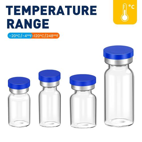 FURWEY 10ML Sterile Vials, Glass Empty Vials for Injection, 20 Pack