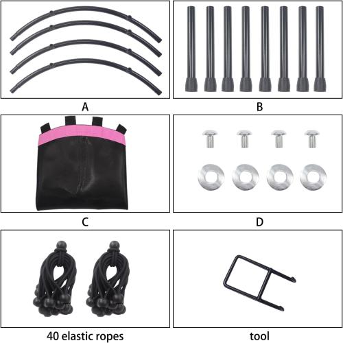 Newan 40-48 Silent Mini Trampoline Fitness Trampoline Bungee Rebounder Jumping Cardio Trainer Workout for Adults-Max Limit 330lbs