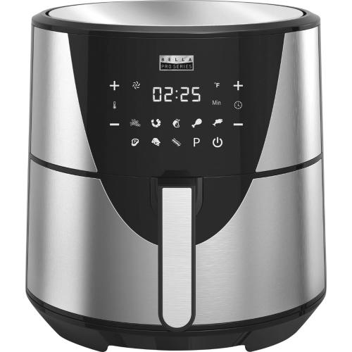 Bella Pro Series 8qt Touchscreen Digital Air Fryer, Stainless Steel