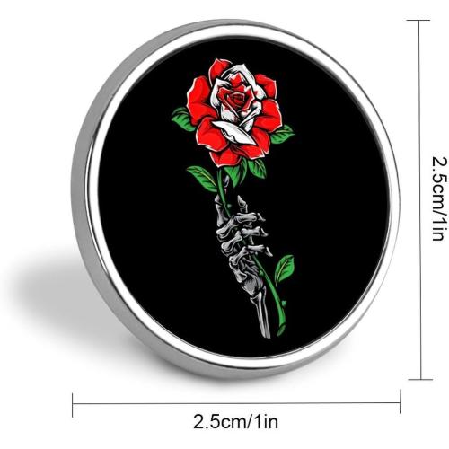 EUGENEHW Round Badge Brooch Pins for Men Womens Button Badges Brooch Badge for Hats Jackets Shirts Tie