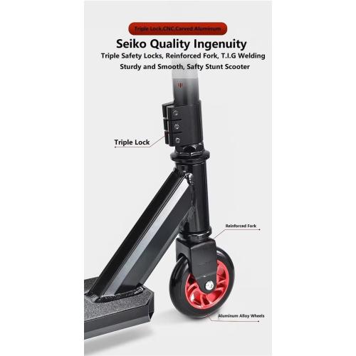 Pro Scooters Stunt Scooter For Kids 8 Years and Up Adults Complete Trick Scooter for Intermediate,Beginner,Advanced and Professional Riders Teens Cool Pro Scooter for Freestyle Tricks & BMX Stunts
