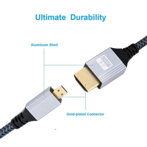 Seadream 4K Micro HDMI to HDMI Cable 1FT 1Pack