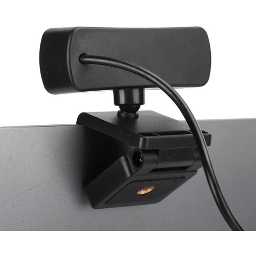 Hilitand 1080P Business Webcam with Microphone, USB 4K Web Computer Camera, for Live Broadcast/Net Class, Computer Accessory for 2000 /XP /7/8(Black)