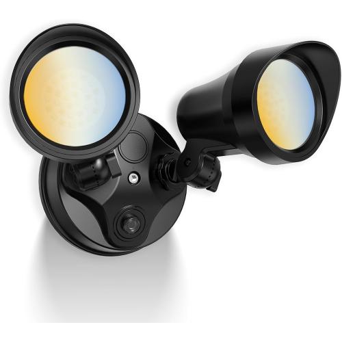 ALUSSO Dusk to Dawn Outdoor Lighting, 25W 2000LM Dusk Till Dawn Outdoor Light 120V, 3000K/4000K/6000K 3CCT IP65 Security Lights ETL Listed Dusk to Dawn Hardwired for House Yard Walkway ***Black 1 Pack