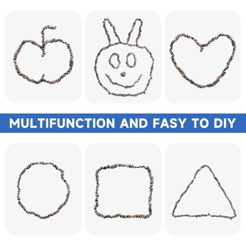 550 Pcs Ferrite Fidget Putty for Adults & Teens, Weak-Attraction Sensory Beads Anxiety Relief, Desk Gadgets for ADHD Autism, Stress Toys Office Fidgets Toys Gifts for Him Her