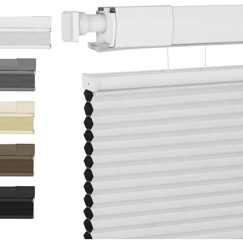 BERISSA Top Down Bottom Up Cordless Cellular Shades No Tools No Drill Honeycomb Blinds for Windows Shades for Indoor Windows Easy to Install,30 W x 72 H Blackout White,Fast Arrival