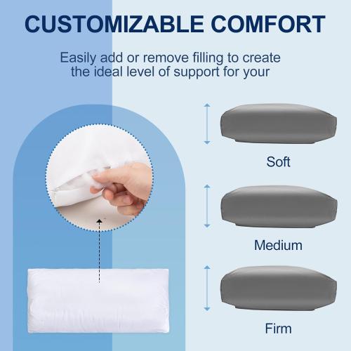 Leather Recliner Pillow, Adjustable Neck & Head Support Pillow, Pu Leather Non-Slip Headrest for Recliner Chair, Couch, Office Chair, Sofa