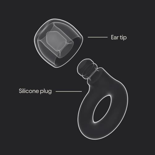MINT Loop Quiet 2 Ear Plugs - Ultra-Comfy Reusable Noise-Reducing Earplugs for Sleep, Deep Focus, Travel, Sensitivity | Flexible Hearing Protection | Customizable Fit | 24dB (SNR) Noise Reduction