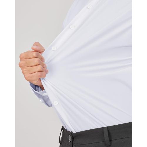 Size medium Color White J.VER Men's Dress Shirts Stretch Long Sleeve Formal Shirt Solid Business Casual Button Down Shirts for Wedding Prom