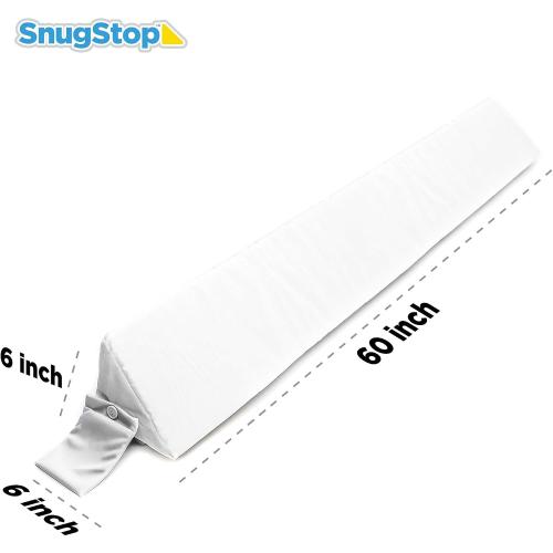 SnugStop The Original Bed Wedge | Gap Filler Between Your Headboard and Mattress | Triangle Pillow Wedge | Headboard Gap Filler | Anti-Slip Mattress | Don't Lose Your Pillow (Queen)