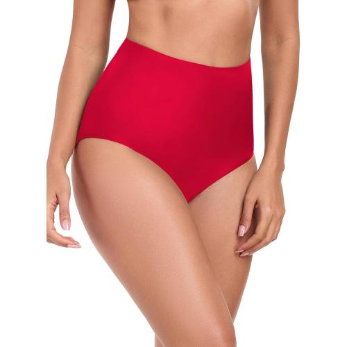 RELLECIGA Women's High Waisted Bikini Bottom Full Coverage Tummy Control Swimsuit Bottoms