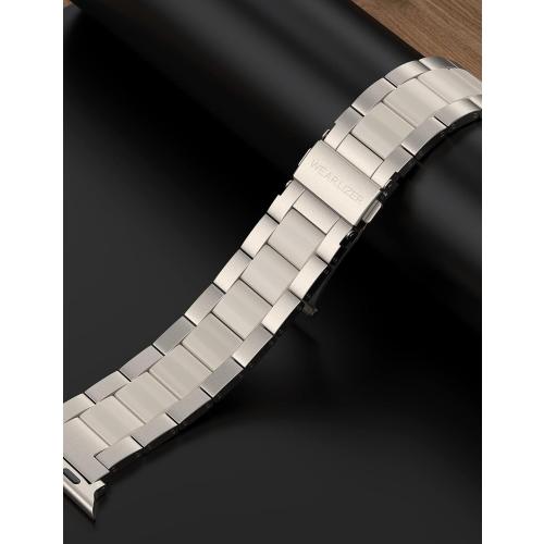 Wearlizer Starlight Resin Compatible with Apple Watch Bands 42/44/45/46/49mm Womens, Wristbands Stainless Steel Replacement Classic Strap Metal Series iWatch Series 11 10 9 8 7 6 5 4 3 SE/Ultra 3 2 1
