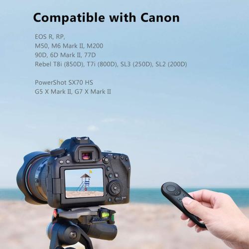AODELAN Wireless Remote Control for Canon M6 Mark II,6D Mark II Replacement BR-E1 Camera Shutter Release for Canon EOS RP,M50, M50 Mark II, 90D,SL3 250D,SL2 200D,T7i,G7 X Mark III